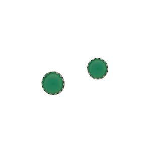 Natural Chrysoprase Earrings Sterling Silver